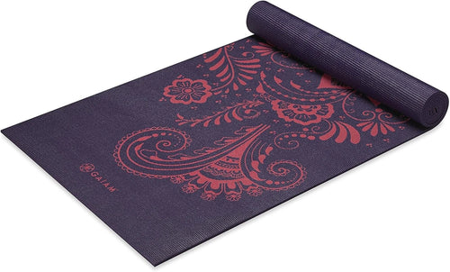 Yoga Mat - Premium 6mm Print Extra Thick Non Slip Exercise &