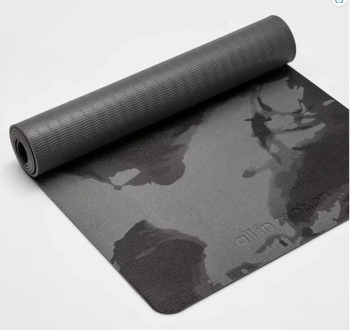 Swirl Print Yoga Mat 5mm Gray - All In Motion